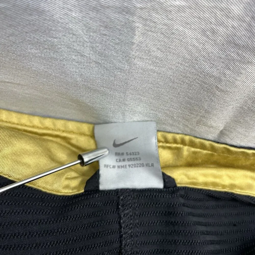 Nike Sphere Dry Jacket Black w/Gold Full Zip Textured Women's L (12/14)